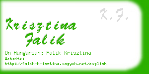 krisztina falik business card